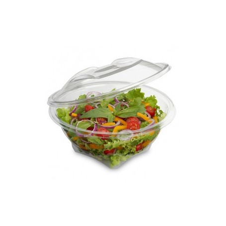 Envase ensalada con tapa transparente